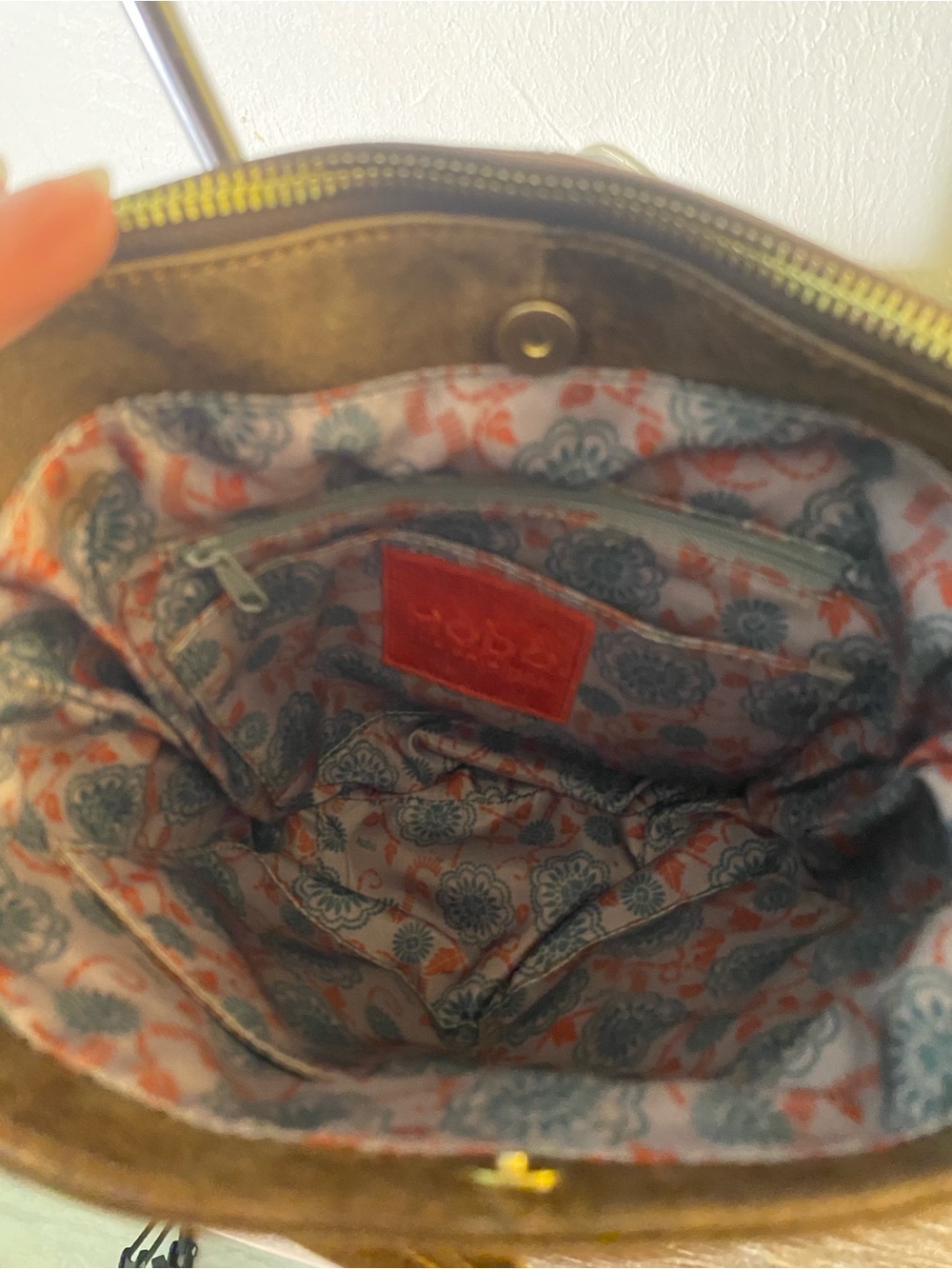 HOBO The Original Brown Leather Crossbody Bag - Picture 9 of 15